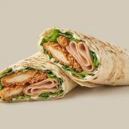 Zinger with turkey Saj Sandwich